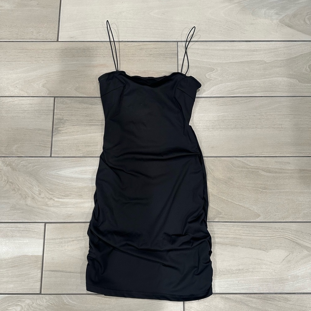 Princess Polly Black Spaghetti Strap Slip Dress